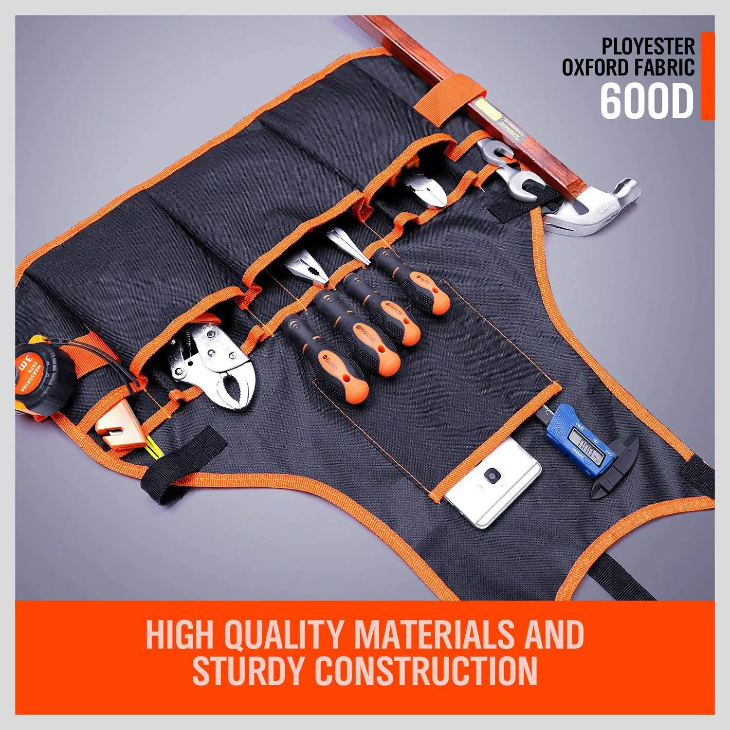 HOT SALE Work Apron tool 16 Tool Pockets tool belt Adjustable vest Tool Apron for mans work apron and women work apron with wa