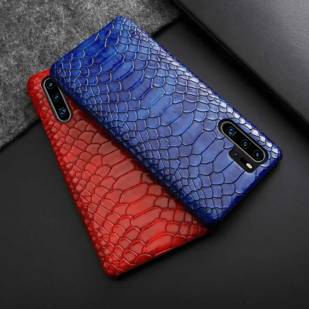 Кожаный чехол для телефона из змеиной кожи Boucho Huawei P30 P20 lite Pro mate 20 RS P30lite P20pro P20lite