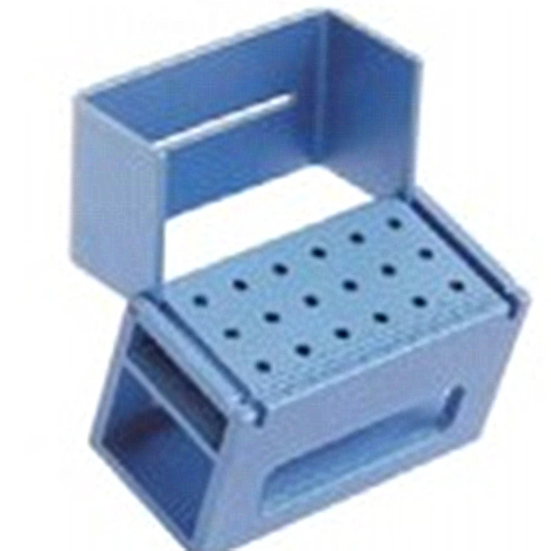 18 holes Autoclavable Disinfection Dental Burs Holder Dental Bur Block
