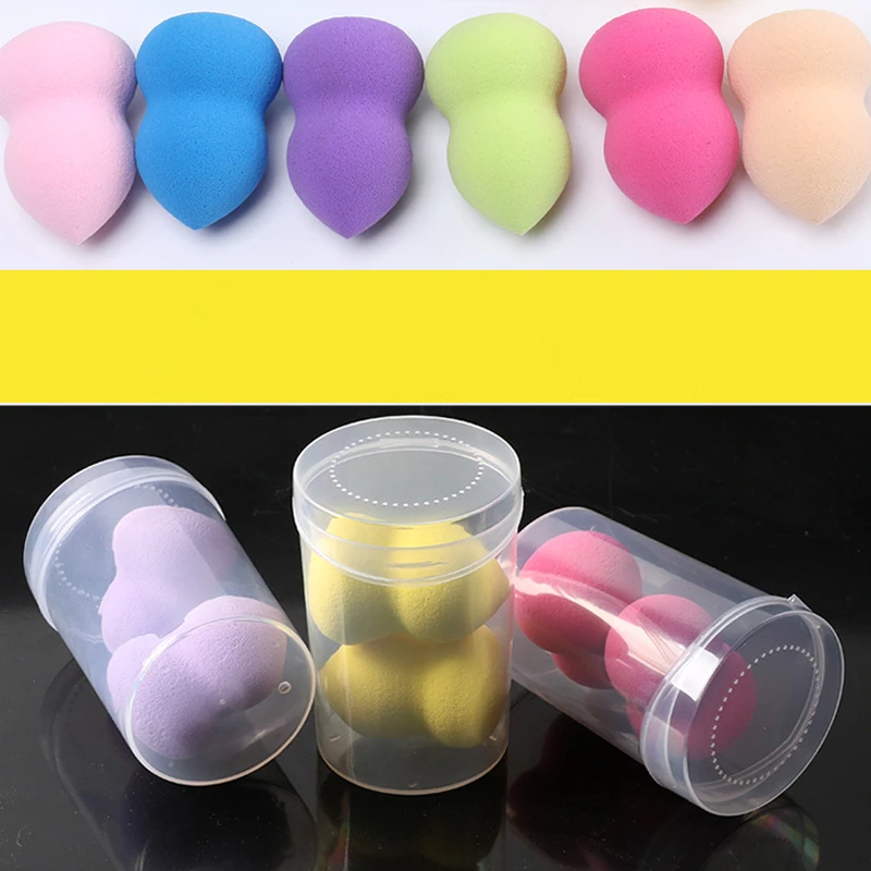 

CHILEELOVE 2 Pcs Gourd Dry Wet Using Makeup Cosmetic Face Powder Puff For Foundation Cleaning BB Cream Powder Tools