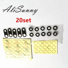 AliSunny 20 шт. задняя камера стекло для iPhone 7 6 6S 8 Plus X XR XS Max 7Plus задняя камера объектив+ 3 М наклейка держатель запчасти