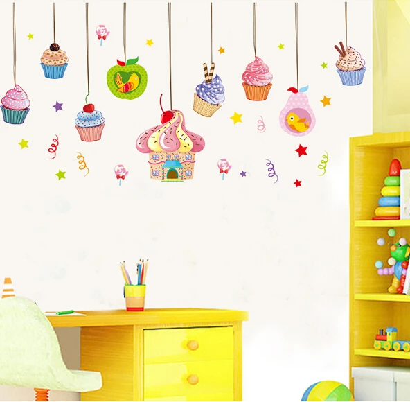 2015 unique design children favorite ice cream background wall stickers decoration kids room living room fashion - Wall Design For Kids 2015 unique design children favorite ice cream background wall stickers decoration kids room living room fashion - Wall Design For Kids