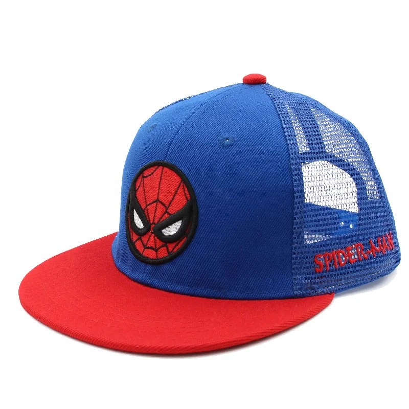 Сетчатая Кепка Супермена, детская бейсбольная кепка, модная детская бейсболка, Кепка в стиле хип-хоп для мальчиков и девочек, летняя кепка в сеточку, Кепка - Цвет: C