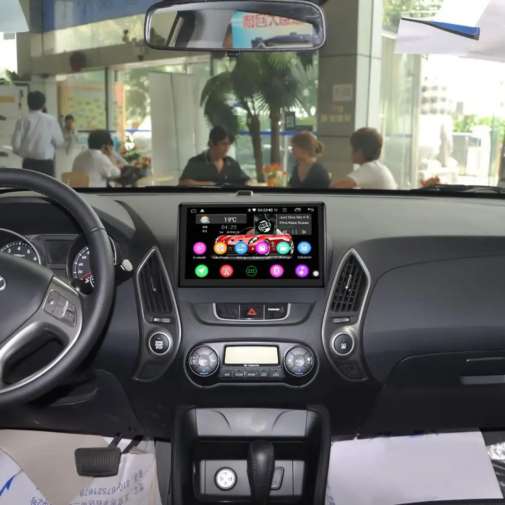 Perfect JOYING 10.1 Inch Android 8.1 GPS Stereo Radio 4GB Head Unit for Hyundai TUCSON IX35 2011-2016 with Carplay WiFi Bluetooth DSP 5