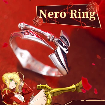 

Anime Fate/EXTRA Last Encore Nero Ring Women S925 Sterling Sliver Jewelry Costume Accessories Birthday Gifts For Girls Friends