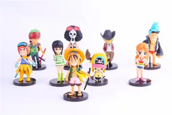 

Anime One Piece Luffy/Roronoa/Zoro/Sanji/Chopper PVC Action Figure Collection Model Kids Toys Gift Action & Toy Figures 9pcs/set
