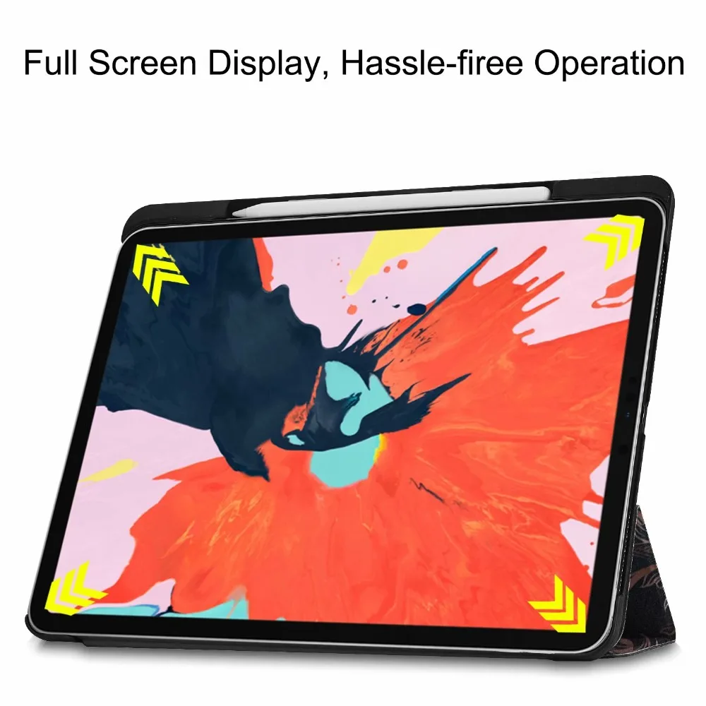 Магнитный чехол для iPad Pro 12,9 2018 tablet чехол с принтами smart cover для нового iPad Pro 12,9 ''funda с карандашом + ручка