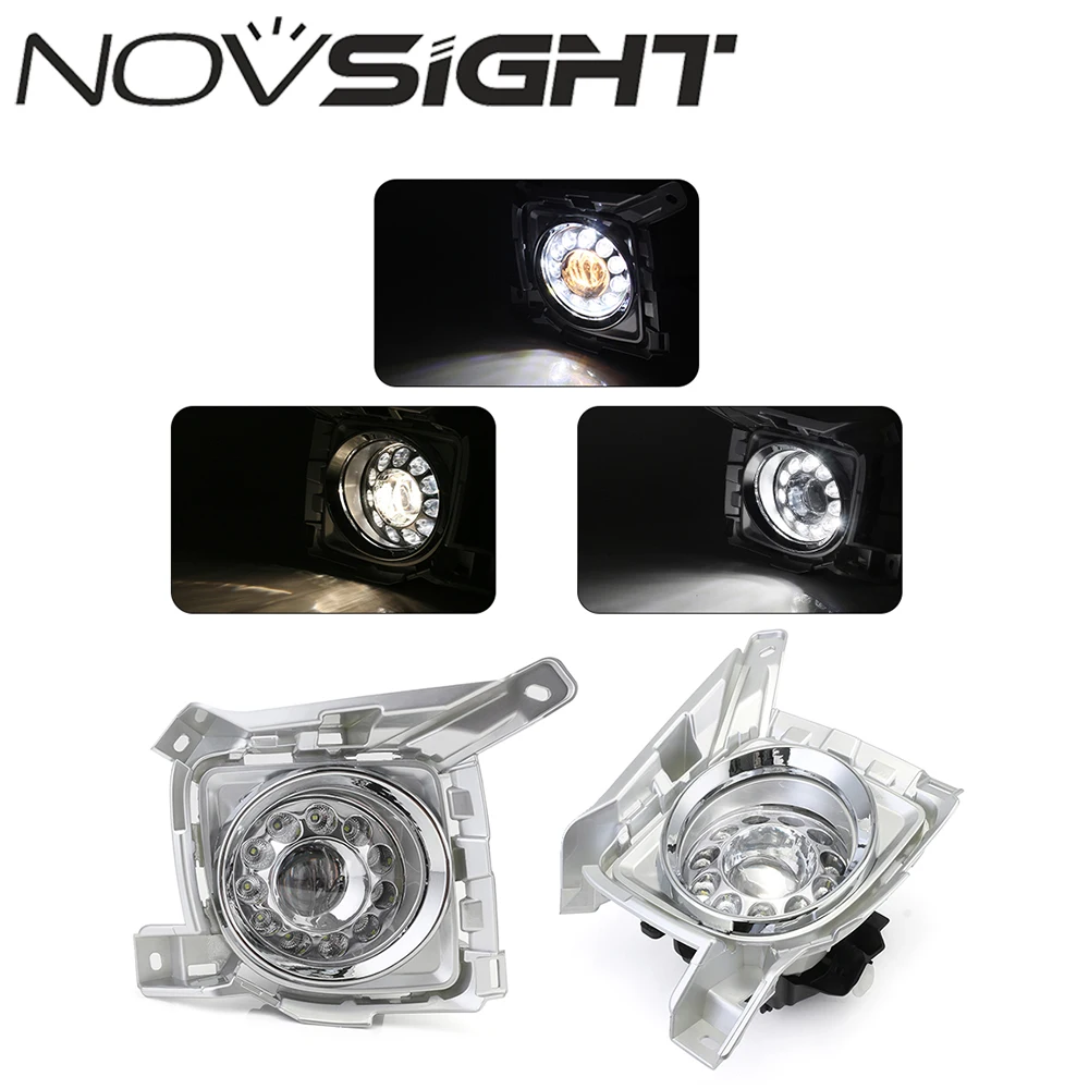 

NOVSIGHT Daylight For For Toyota Land Cruiser FJ200 LC200 2012-2015 LED Daytime Running Lights DRL With Fog Lamps D30