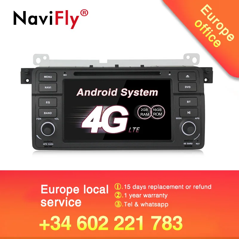

German warehouse delivery! 7" pure android7.1 Car DVD player for BMW E46 M3 3series including canbus 4G wifi BT NO VAT/NO Tax