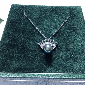 

EYE Style 925 Sterling Silver Necklace Set Findings Jewelry Settings Mountings Parts for Akoya Edison Pearls, Coral, Jade