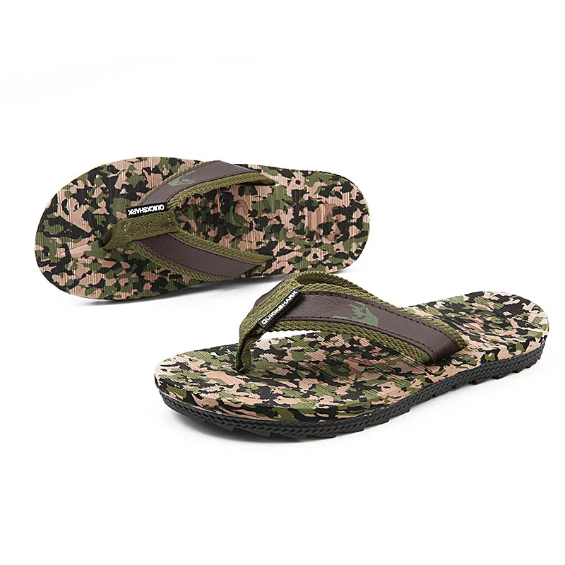 Летние мужские сланцы качество дышащие пляжные сандалии обувь для мужчин проветрить мужские тапочки повседневная обувь PINSV - Цвет: green