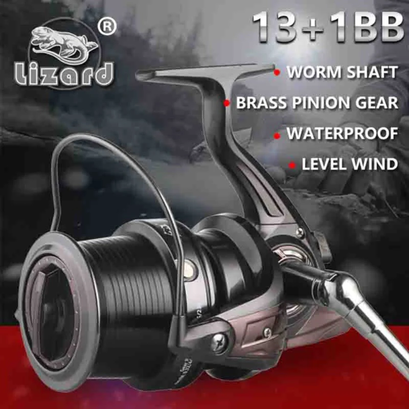 Металлическая Рыболовная катушка Lizard спиннинговая shimano для ловли карпа соленой
