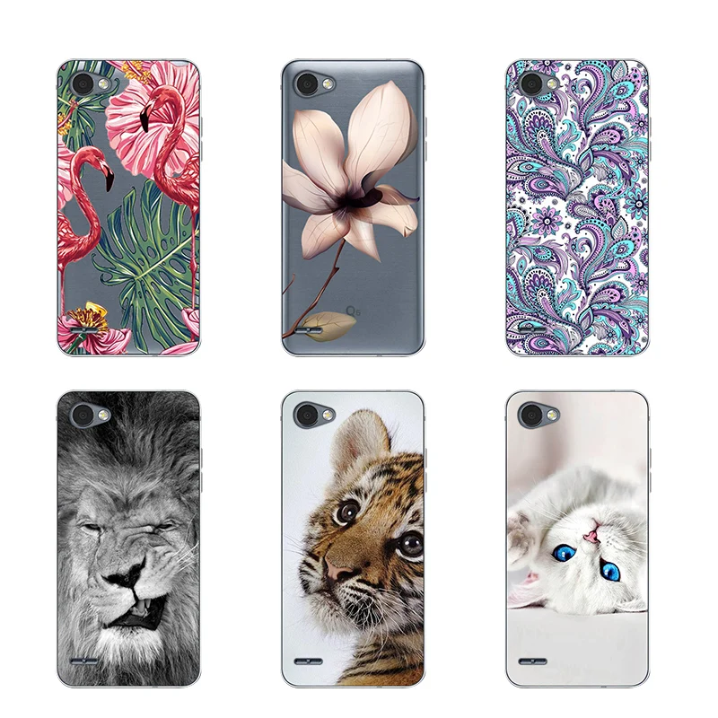 

MONAEVA FOR Fundas LG Q6 Case Cover Silicon FOR Coque LG Q6 Alpha Q6A M700 Phone TPU Protector Soft LG Q 6 Plus X600 Bumper