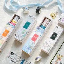 6pcs/lot Cute Washi Masking Tape Character Love Note Washi Tape Scrapbooking Transparent Masking Tape Decorative Adhesive Tapes