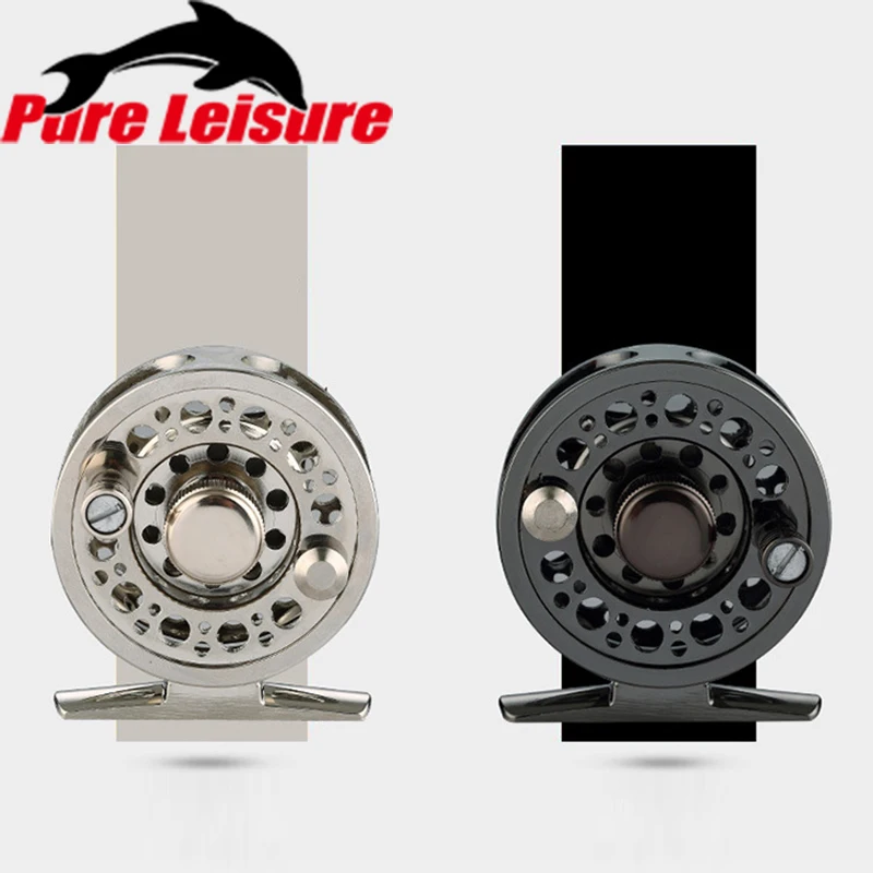 

PureLeisure Mini Aluminum Alloy Fly Fishing Reel 2+1BB Front Wheel Ice Fishing Wheel Ultra Light Saltwater Fishing Reel