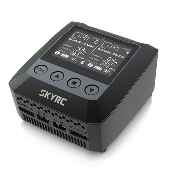 $105.51  SKYRC B6 DUO 2X100W 15A AC bluetooth Smart Battery Charger Discharger Support SkyCharger APP for RC