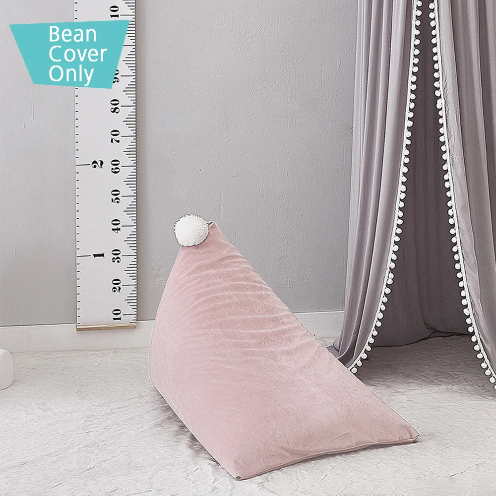 Creative Large Toy Storage Bag 100% Cotton Stuffed Animal Storage Bean Chair Cute Poms Seat Lounger Sofa for Kids (Cover Only) Creative Large Toy Storage Bag 100% Cotton Stuffed Animal Storage Bean Chair Cute Poms Seat Lounger Sofa for Kids (Cover Only)