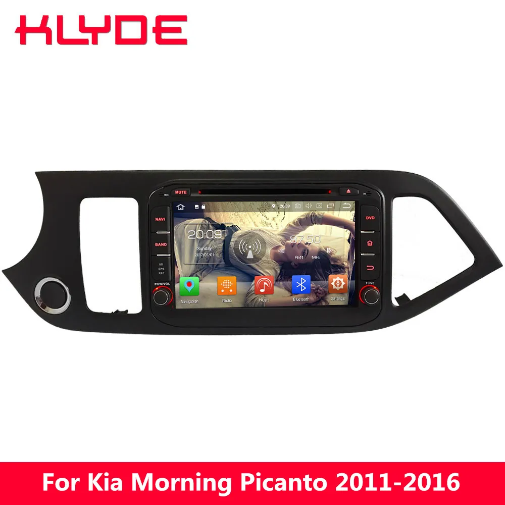 Flash Deal KLYDE Octa Core PX5 4G Android 8.0 7.1 4GB RAM 32GB ROM Car DVD Player Stereo GPS Navigation For Kia Morning Picanto 2011-2016 0