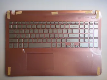 

US keyboard for Sony SVF1521CYN SVF1521DSG SVF1521ECK SVF1521GSF SVF1521GSG with silver key + pink palmrest+ backlit + touchpad