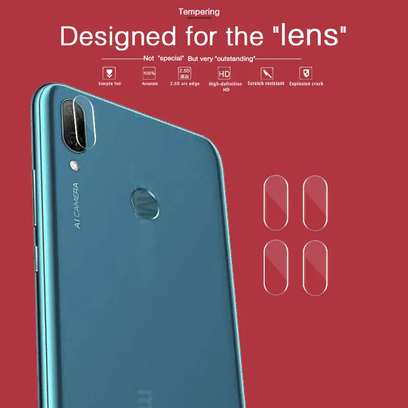 Закаленное стекло для объектива камеры Huawei Y3 Y9 2018 2019 CAG L02 L22 Защитная пленка