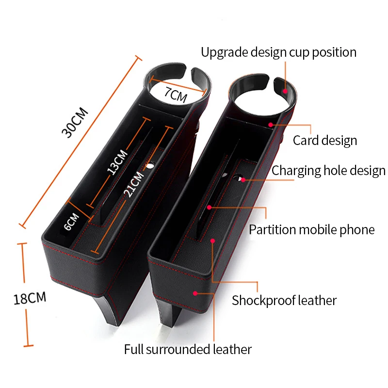 Автомобильный органайзер для сидения щелевая коробка для хранения Авто портативный многофункциональный кожаный ящик универсальный авто в интерьере аксессуары продукты