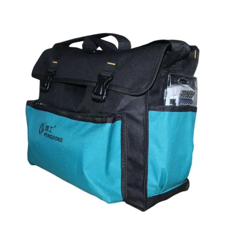 Аппаратный инструментарий Shoulderbag водонепроницаемый Оксфорд ткань мульти молния организовать карманы сумка для хранения Портативный