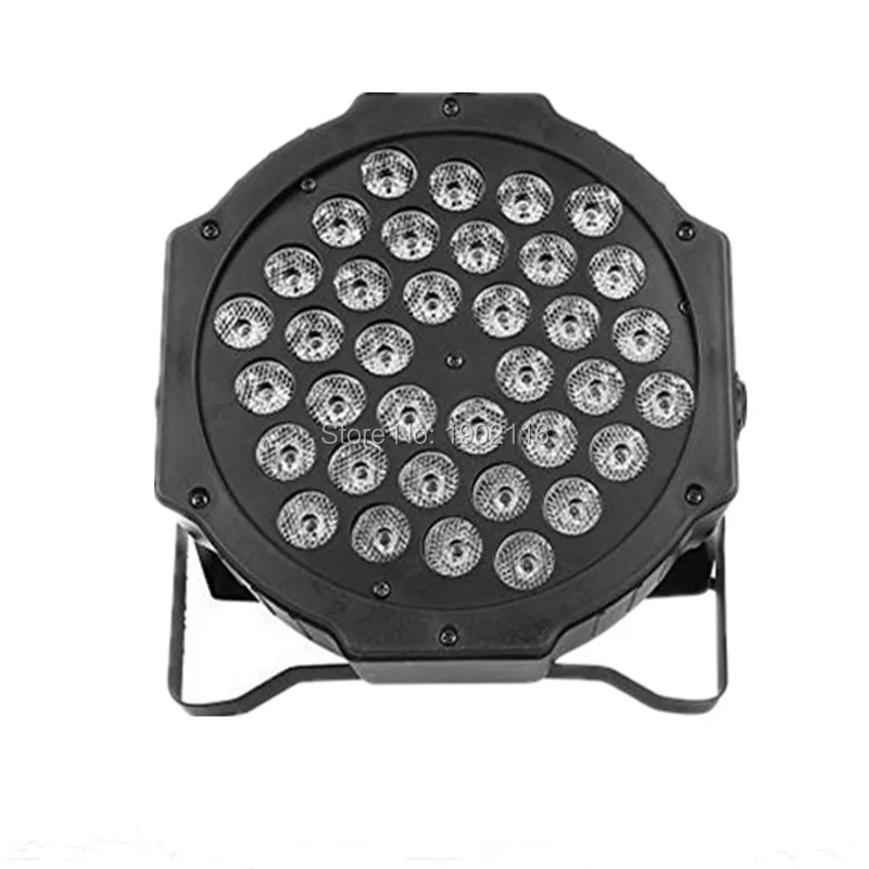 8 шт./лот, плоский светодиодный светильник 36x3 Вт, RGB DMX512, сценический светильник, дискотека, DJ, светильник, светодиодный, Par, Стропильный светодиодный светильник, и быстрая