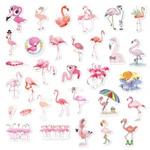 Pink Panther Stickers Handbook Sticker Cartoon Cute Flamingo Animal Skateboard Sticker Pack Decoration Material Stitch Fallout
