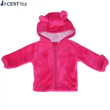 Jocestyle Зима; одежда для маленьких мальчиков и девочек из флиса на молнии, лаконично выглядящие Цвет теплое пальто с капюшоном Рождественская одежда для малышей; куртка для малышей