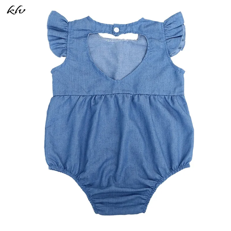

Summer Newborn Baby Girls Clothes Denim Romper Jumpsuit Playsuit Outfits Sunsuit Baby Romper