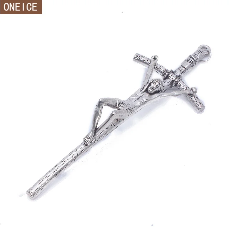 

Church Relics Wall Crosses Crucifix Jesus Christ On The Stand Cross Wall Crucifix Antique Home Chapel Decoration 14cm