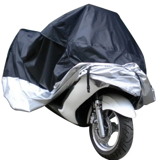 Водонепроницаемая дышащая уличная Защита от ультрафиолетовых лучей для мотоцикла, защита от дождя, пылезащитный чехол для мотоцикла, чехол для всех мотоциклов - Цвет: Черный