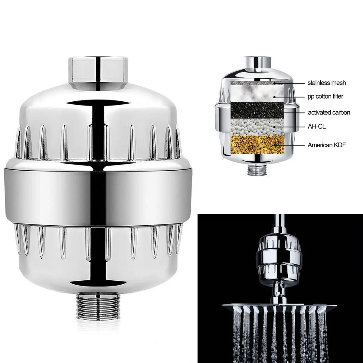 

Universal Water Purifier Faucet Shower Filter Tap Softener Chlorine Removal Water Strainer For Home Bathroom Kitchen For Health