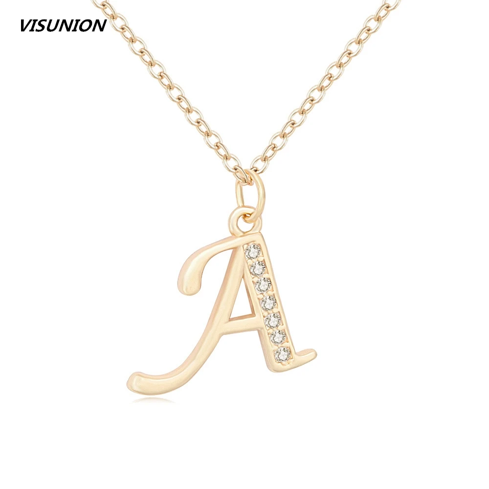 Sterling Silver Gold Tone Sunflower Initial 26 Letter Script Name Alphabet A to Z Necklace Personalized Pendant