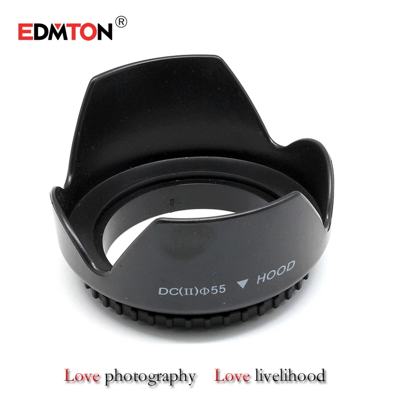 

55mm Camera Lens Hood Bayonet petal Reversible Lens hood suit for a200 a550 a580 a350 a900 with DT 18-55mm f/3.5-5.6 SAM Lens