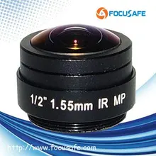 Focusafe 5 мегапиксельная CS крепление Рыбий глаз объектив 1/" 1,55 мм широкий угол обзора 185 градусов cctv объектив для панорамного мониторинга