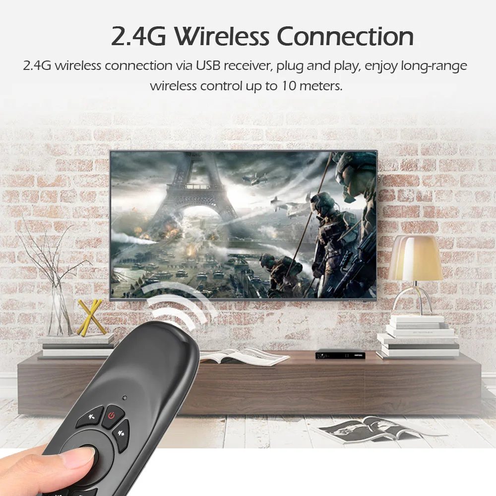 C120 русская английская версия 2 4G Беспроводная клавиатура Air Mouse дистанционное