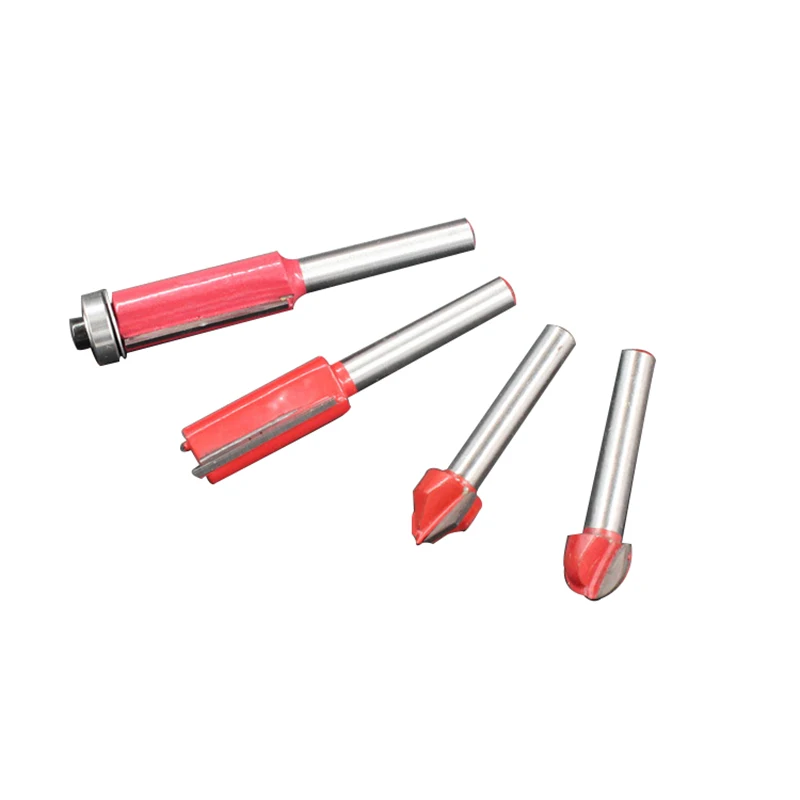 1 Pcs Woodworking Trimming Cutter Head 1/4' End Wood Edge Milling