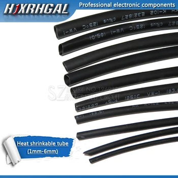 

2 Meters Heat shrinkable tube 1mm 1.5mm 2mm 3mm 4mm 5mm 6mm Black Insulation Sleeve hjxrhgal