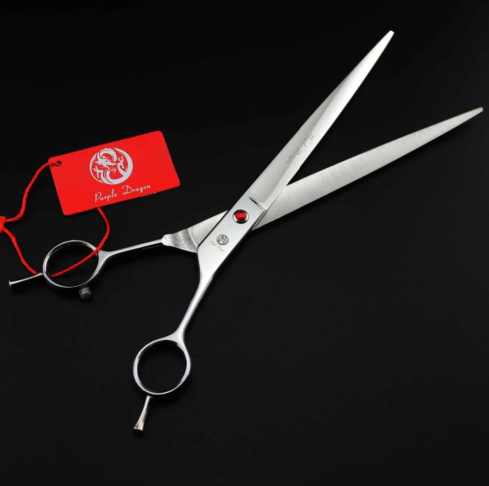 

High quality 9 inch Excellent Flat or Curved Blade Cutting Scissor Dog Grooming Scissors /Shear, Double tail scissors with Case
