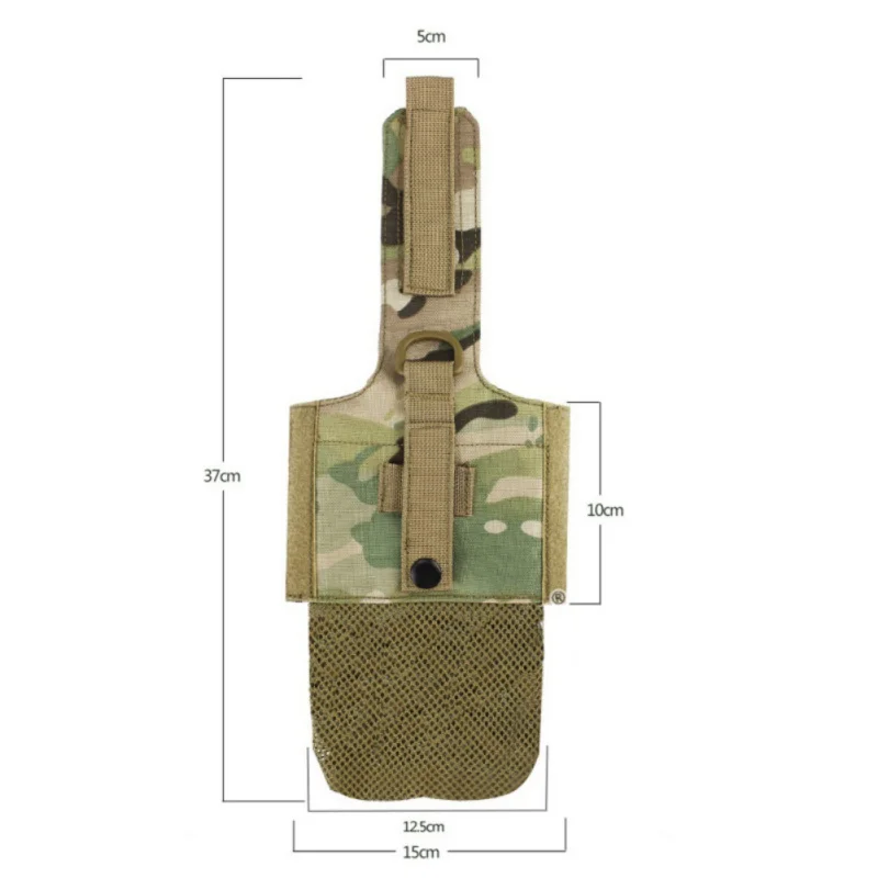 Военная Тактическая Сумка MOLLE для бутылки с водой, многофункциональная нейлоновая водонепроницаемая сумка для аксессуаров 1000D