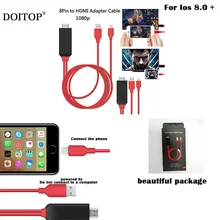 8 Pin to HDMI Cable HDTV TV Digital AV Adapter USB HDMI 1080P Smart Converter Cable