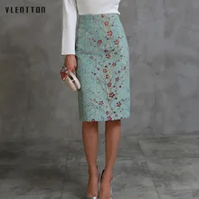 2018 New Spring autumn Women Pencil Skirt High Waist Flower Bodycon Midi Skirt Ladies Digital Print Green Slim Hip Office Skirt 2018 New Spring autumn Women Pencil Skirt High Waist Flower Bodycon Midi Skirt Ladies Digital Print Green Slim Hip Office Skirt