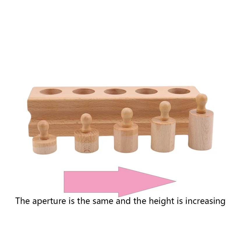 Головоломки деревянные игрушки Обучающие цилиндрические розетки игрушки развития ребенка практики и чувств
