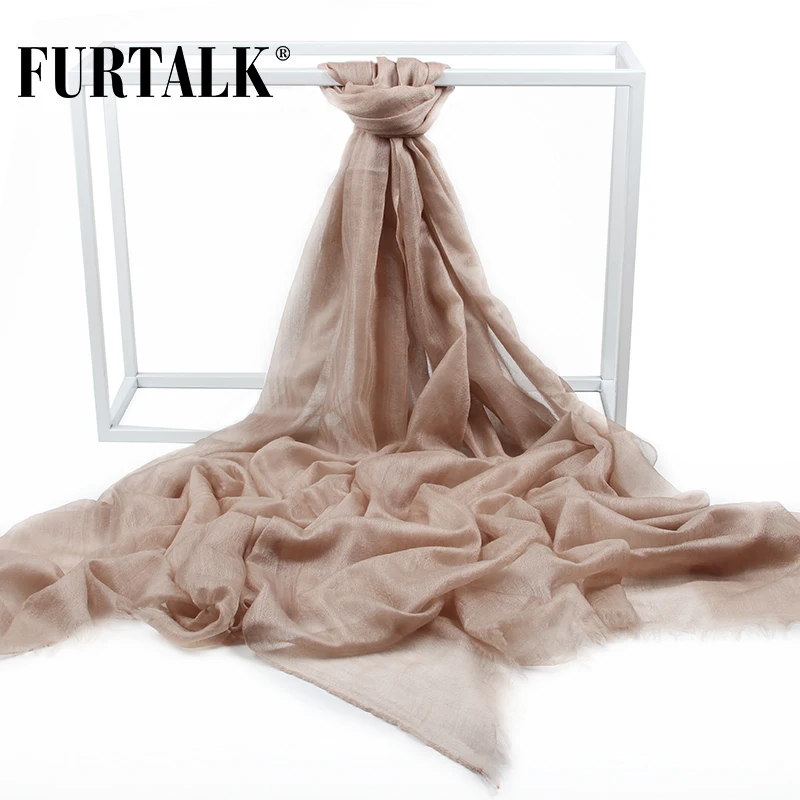 FURTALK 100% Кашемир Шарф Плед Роскошные Женщины Весна Длинный Платок Кашемира
