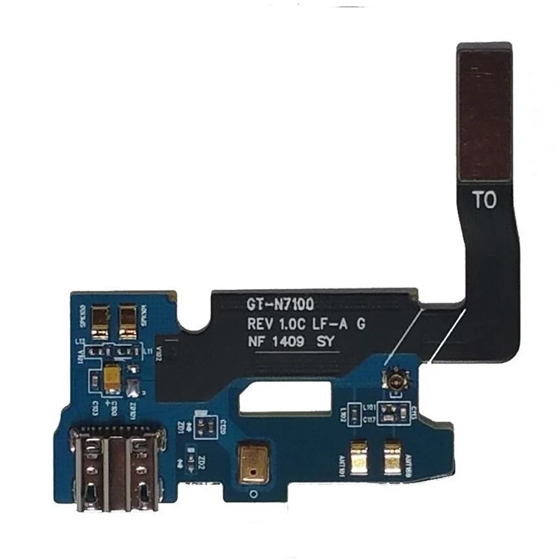 USB-разъем для зарядки Samsung Galaxy Note 2 N7100 N7105 I317 гибкий кабель док-разъем микрофон 100% |