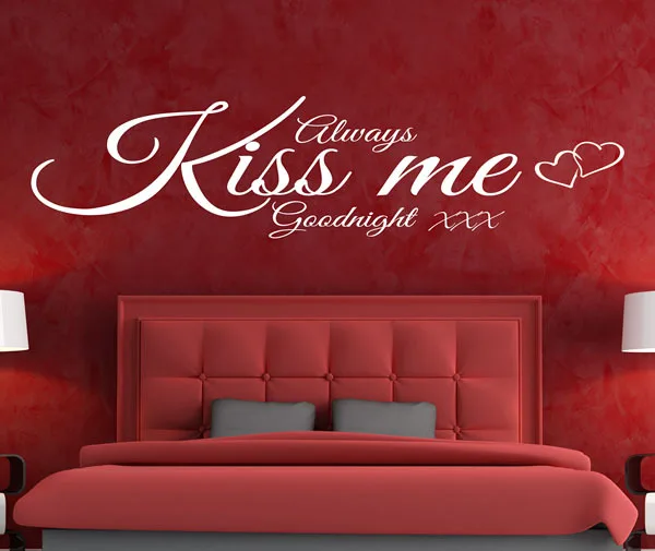 KEDODE Inglese KISS ME Buona notte comodino camera da letto coppia ... KEDODE Inglese KISS ME Buona notte comodino camera da letto coppia ...
