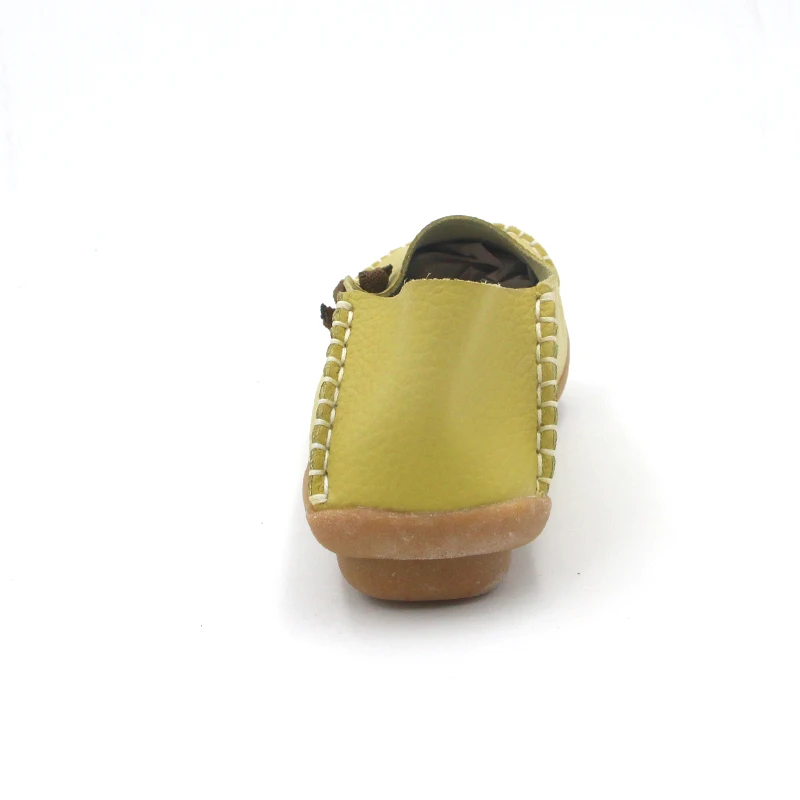 BEYARNE/дышащая женская обувь из натуральной кожи; коллекция года; модная повседневная обувь на плоской подошве со шнуровкой; нескользящая Уличная обувь в горошек; большие размеры