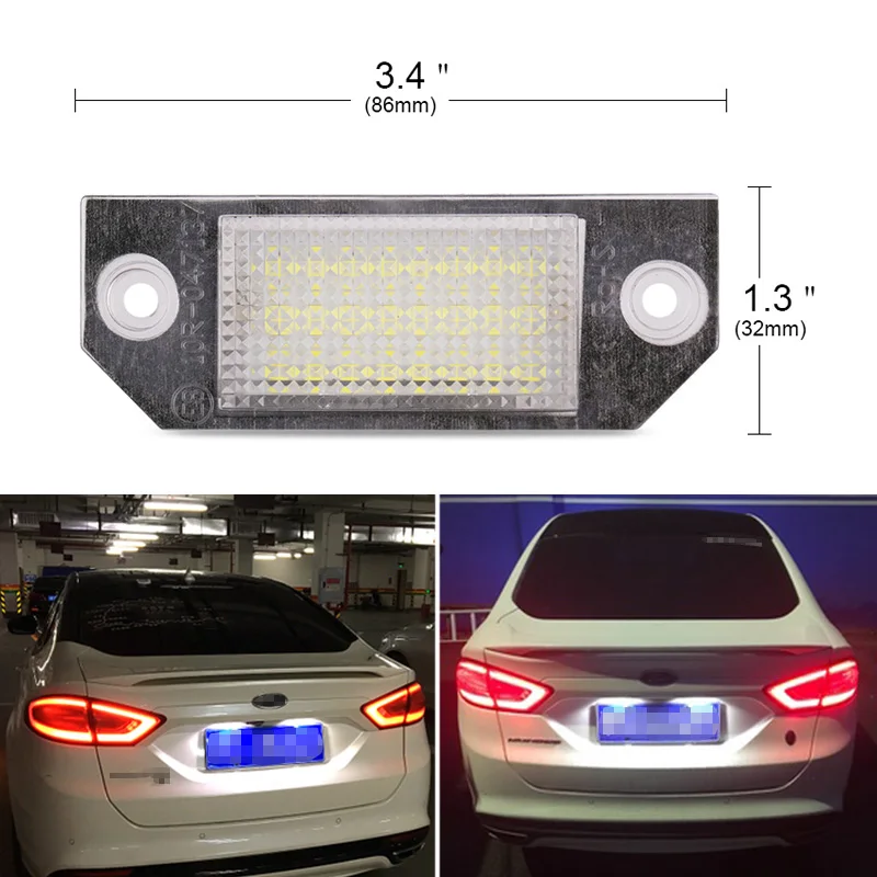 2 шт. Led количество света для Ford Focus номерного свет 12 В белого для Ford Focus C-MAXI для MK2 2003 2004 2005 2006 2007 2008