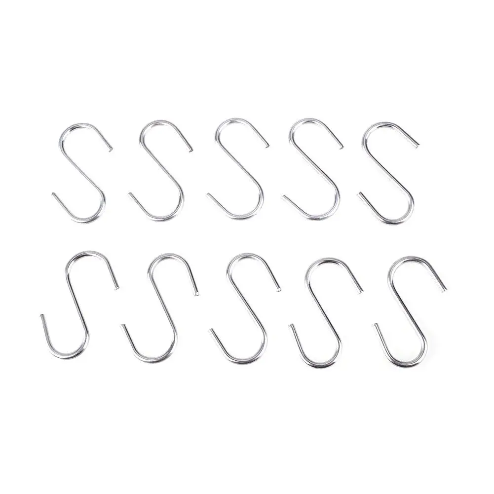 

10pcs Useful New S Shaped Hooks Kitchen Hanging Hanger Storage Holders Organizer Household Home Essential